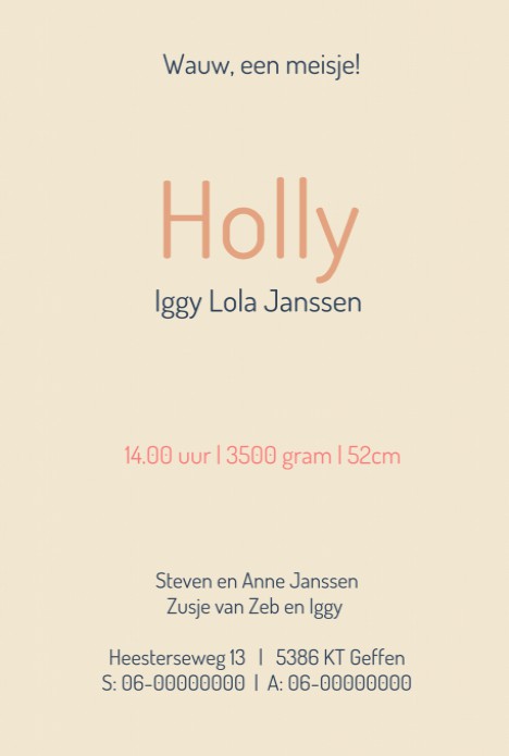 Holly | F O L I E achter