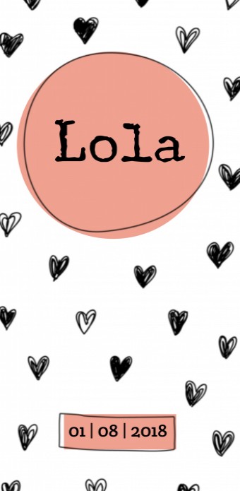 Geboortekaartje Lola voor