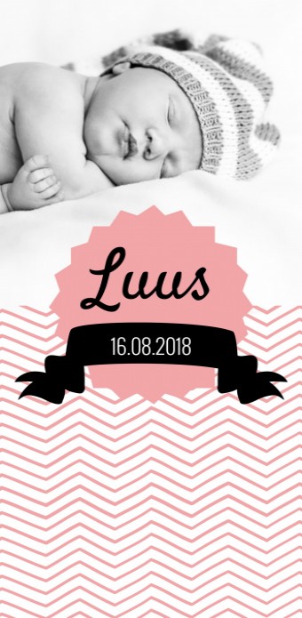 Geboortekaartje Luus voor