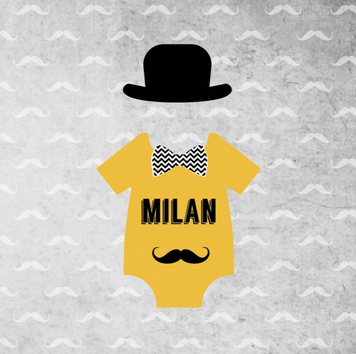 Geboortekaartje Milan voor