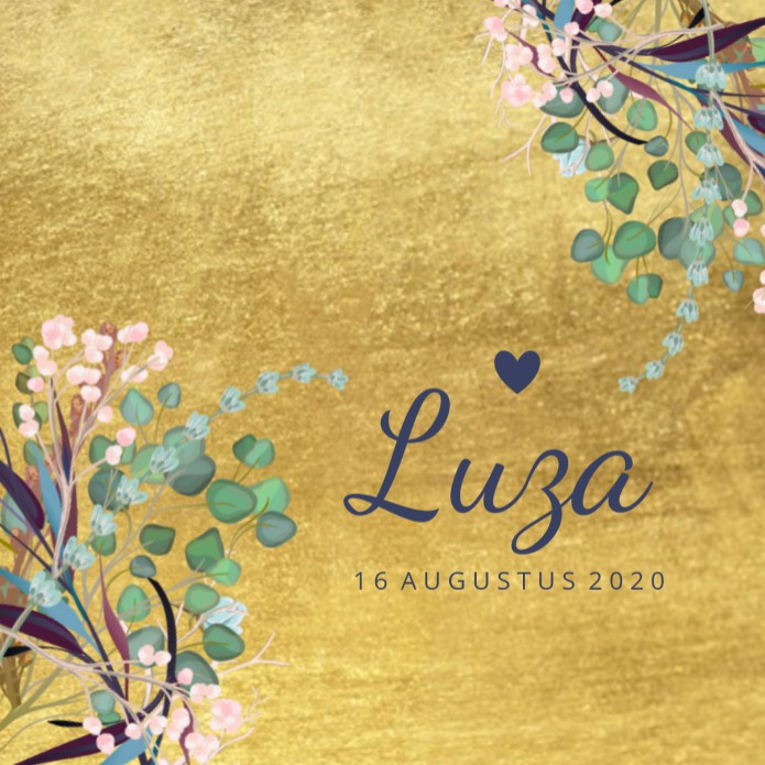 Geboortekaartje Luza voor