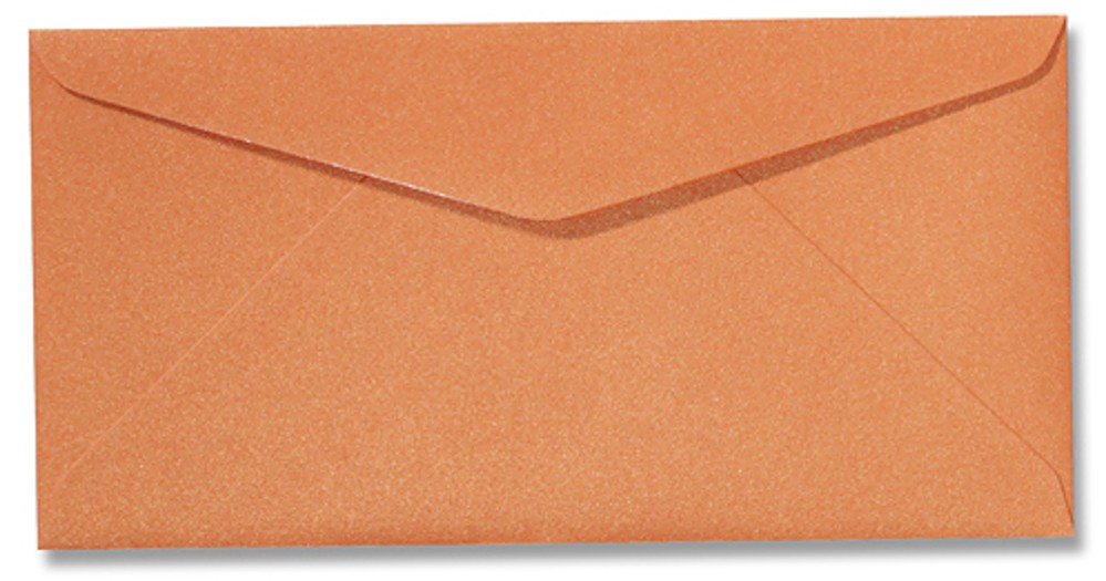 Envelop 22x11 Metallic Orange Glow - op bestelling voor