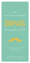 Geboortekaartje Bing voor