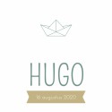 Geboortekaartje Hugo voor