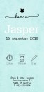 Geboortekaartje Jasper achter