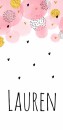 Geboortekaartje Lauren voor