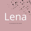 Geboortekaartje Lena voor