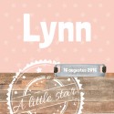 Geboortekaartje Lynn voor