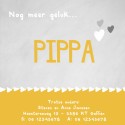 Geboortekaartje Pippa binnen