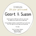 Jubileum Geert en Suzan binnen