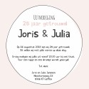 Jubileum Joris en Julia binnen
