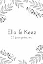 Jubileumkaart Ella en Keez voor