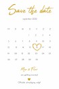Save the date Fleur en Max | F O L I E voor