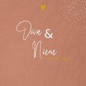 Trouwkaart Dave en Niene | F O L I E voor