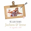 Trouwkaart Jochem en Irene