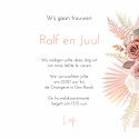 Trouwkaart Ralf en Juul | F O L I E binnen