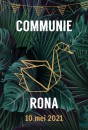 Uitnodiging Communie Rona voor