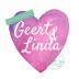 Trouwkaart Geert en Linda